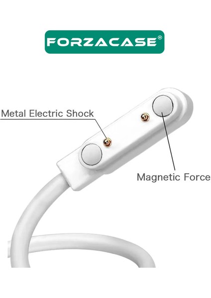 2 Pin 7.62 mm Konnektör Akıllı Saatler Için Manyetik Şarj Kablosu - FC017 indirimleri
