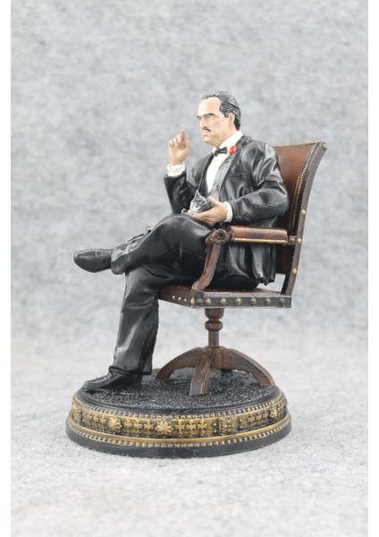 Pwul Works The Godfather ( God Father ) Marlon Brando / Don Corleone Büst / Figür Diorama 18CM Boyut