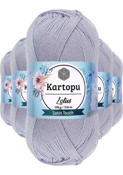 5 Adet Lotus Bikini Büstiyer Bluz Örgü Ipi K714 Gri