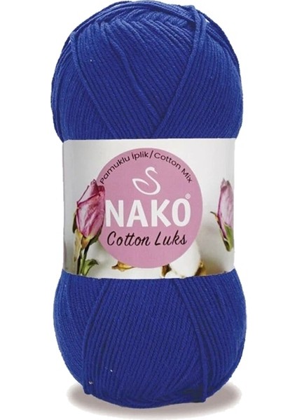5 Adet Cotton Lüks Yelek Tunik Kazak Bluz Hırka Ipi Yünü Saks Mavi 97561
