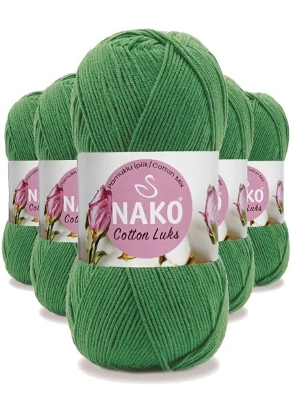 5 Adet Cotton Lüks Yelek Tunik Kazak Bluz Hırka Ipi Yünü Yeşil 97576