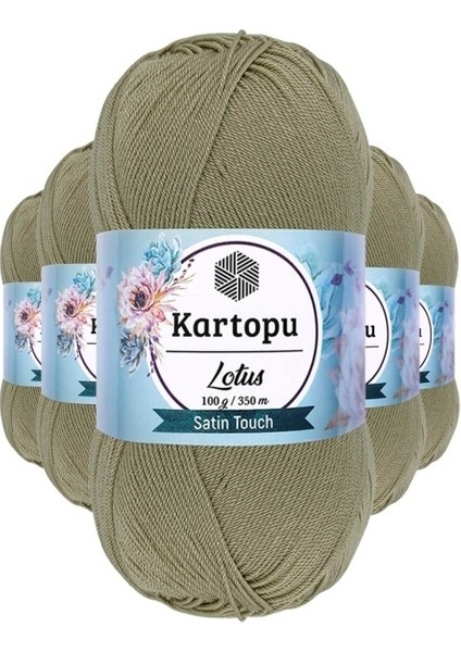 5 Adet Lotus Bikini Büstiyer Bluz Örgü Ipi K874 Bej