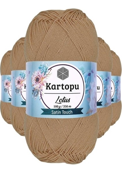 5 Adet Lotus Bikini Büstiyer Bluz Örgü Ipi K837 Ten