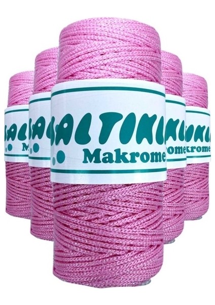 5 Adet Polyester Simli Makrome Ipi SS-1545