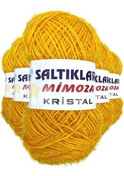 5 Adet Mimoza Kristal Işıltılı Şal Patik Yelek Ipi 75