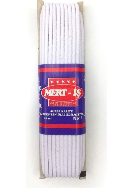 Tekis Lastik Çamaşır Don Etek Bel Paça Lastiği 10 Metre