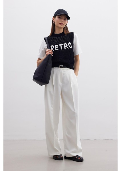 Ince Örgülü Triko Süveter Siyah fiyatları