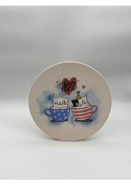 Sevimli Patiler Serisi Pasta Tabağı 20CM