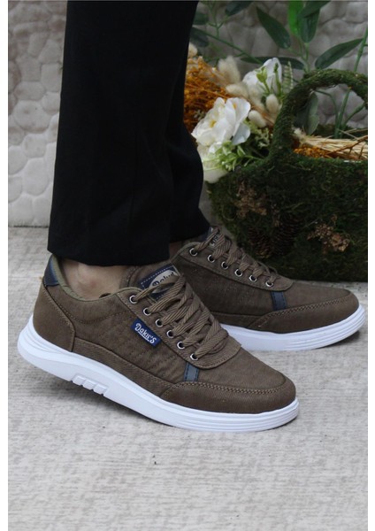 Dks 2038 Vizon Hafif Rahat Keten Sneaker Erkek Ayakkabı