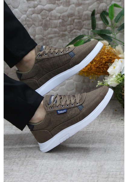 Dks 2038 Vizon Hafif Rahat Keten Sneaker Erkek Ayakkabı indirimleri