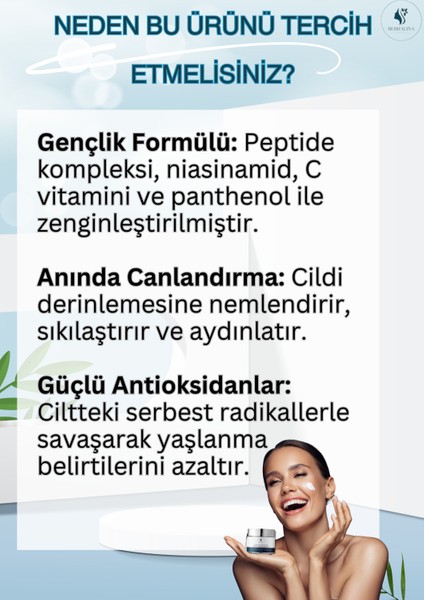 Aydınlatıcı Yaşlanma Karşıtı Krem - 5'li Peptit