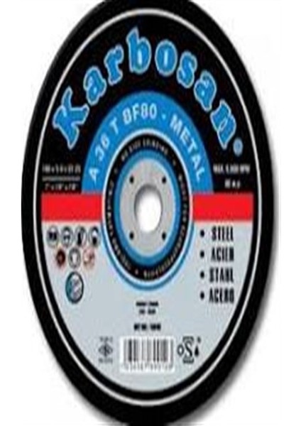 Metal Kesici 180 mm Metal Kesici Taşlama Disk