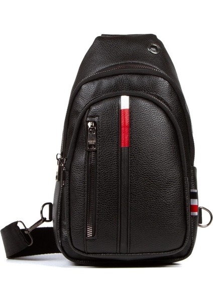Deri Usd Kulaklık Çıkışlı Çapraz Bady Bag Göğüs Ve Omuz Çantası newpolo132 - Siyah fiyatları
