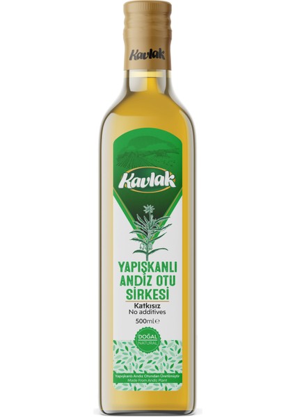 Doğal Yapışkanlı Andız Otu Doğal Fermantasyon Detox Sirke 500ML