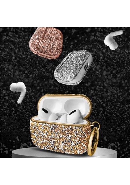 Apple Air Pods Pro 2. Nesil Kılıf Taşlı Parlak Lüks Stone Mira Case fırsatları