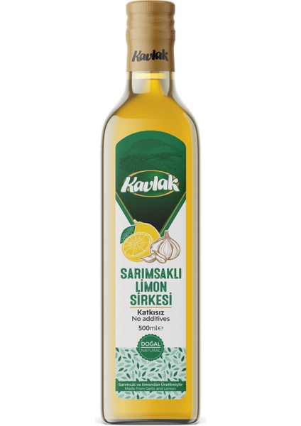 Doğal Sarımsaklı Limon Doğal Fermantasyon Detox Sirke 500ML