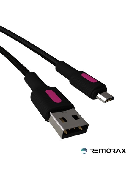 Coral Micro USB Kablo, 2.0A, 150 Cm, Fuşya/siyah fiyatları