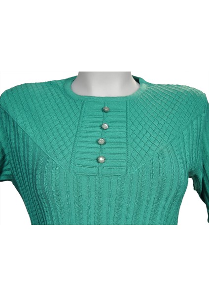 Kadın Mint Yeşili Merserize Kazak fiyatları