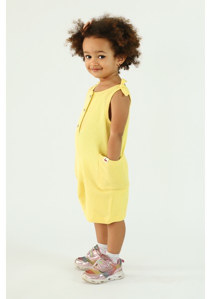 Kız Çocuk Nakışlı Basic Tulum modelleri