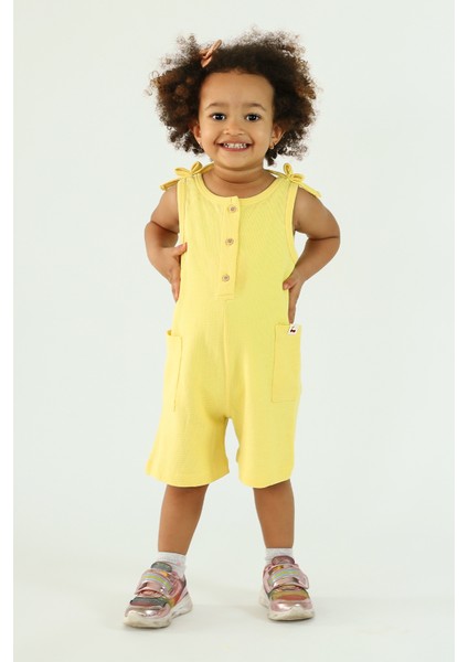 Kız Çocuk Nakışlı Basic Tulum fırsatları