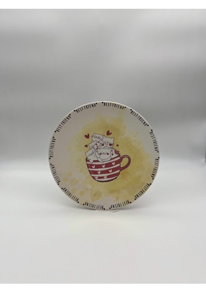 Sevimli Patiler Serisi Pasta Tabağı 20CM