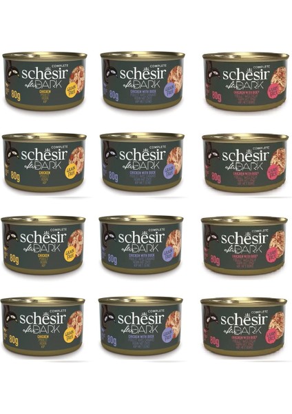 After Dark Parça Etli 3 Çeşit Karma Kedi Konserve 80 Gr. x 12 Adet