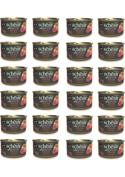 After Dark Parça Etli Tavuk ve Sığır Etli Kedi Konserve 80 Gr. x 24 Adet