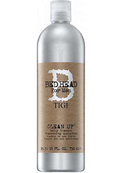 Tıgı Bed Head For Men Clean Up Erkekler Için Günlük Bakım Şampuanı 750ML