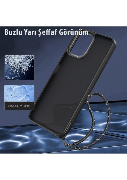 Xiaomi Redmi 12 Kılıf Elegant Kapak - Açık Mavi 277097