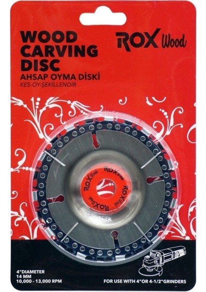 Zincirli Ahşap Oyma ve İşleme Diski 115 mm