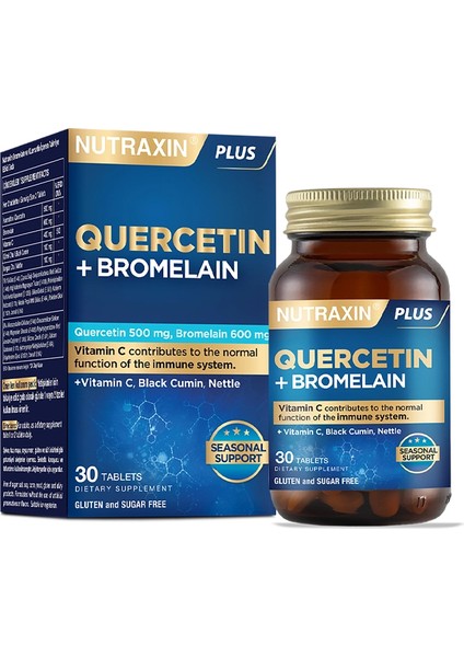 Quercetin + Bromelain 30 Tablet