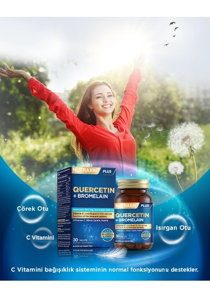 Quercetin + Bromelain 30 Tablet