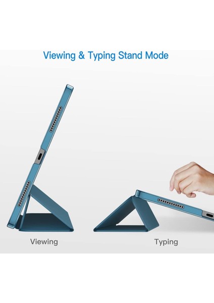 Apple iPad Air 4 10.9" Kılıf Pu Deri Smart Standlı Case