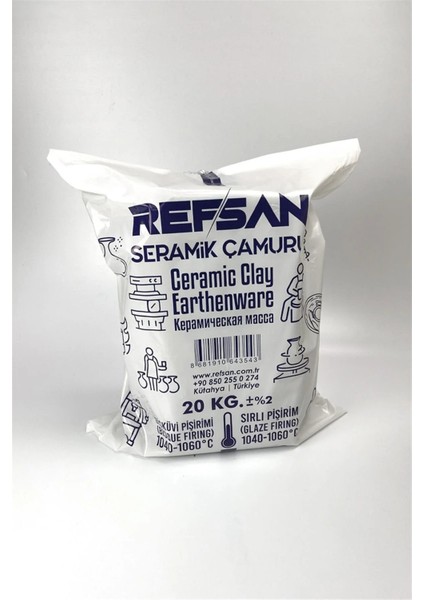 Tekno Trust 2 Yıl Rsc1 Seramik Çamuru Vakumlu (1050°C) - 20 kg