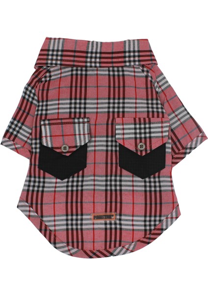 Red Plaid Kırmızı Ekose Büyük Köpek Gömleği Köpek Kıyafeti 15 45 kg
