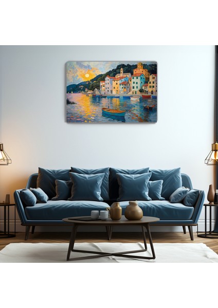Portofino Rüyası Kanvas Duvar Tablosu - Ev Salon Oturma - Yatak Odası Mutfak Ofis Dekorasyonu modelleri