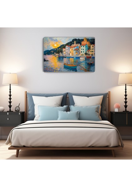 Portofino Rüyası Kanvas Duvar Tablosu - Ev Salon Oturma - Yatak Odası Mutfak Ofis Dekorasyonu indirimleri