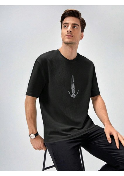 Stream Colyn Baskılı Oversize Tshırt