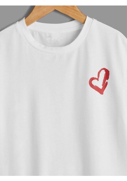 Rahat Kalıp Pamuklu Yourself Baskılı Çocuk T-Shirt