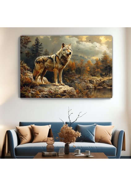 Bozkırın Ruhu Kanvas Duvar Tablosu - Ev Salon Koridor Oturma Odası Ofis Dekorasyonu