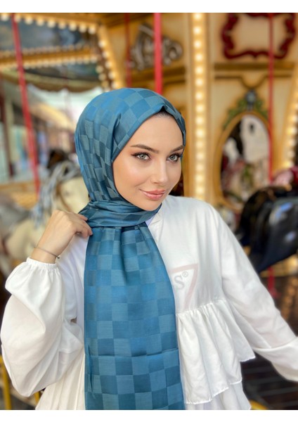 Dama Desen Pamuk Jakar Şal
