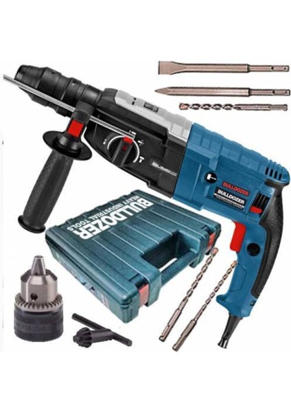 Tekno Trust 2 Yıl Alman GT-2800 1000WATT Kırıcı Delici Sjs Metal Dişli Şanzıman Darbeli Matkap Gri
