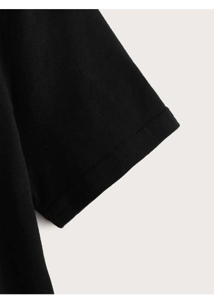 Rahat Kalıp Pamuklu Dancıng Steps Baskılı Çocuk T-Shirt fırsatları