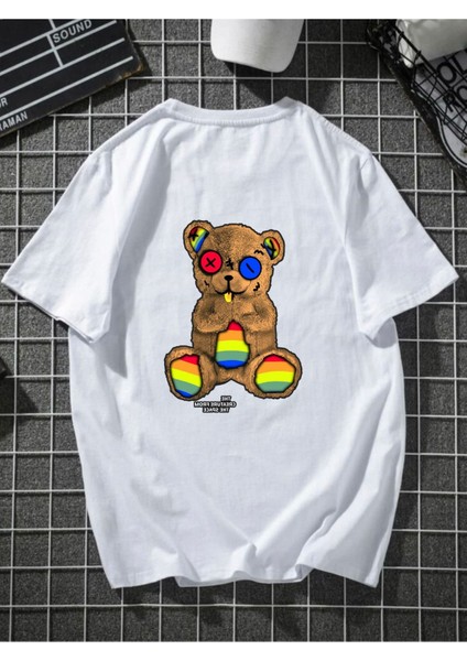 Renkli Ayıcık Oversize Tshirt