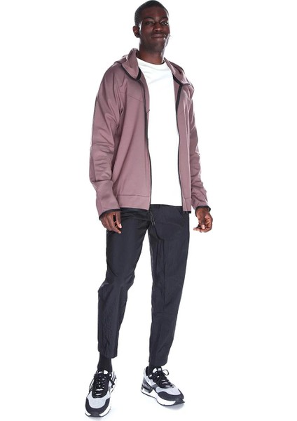 Sportswear Tech Fleece Lightweight Full-Zip Hoodie Erkek Kahverengi Fermuarlı Sweatshirt DX0822 modelleri