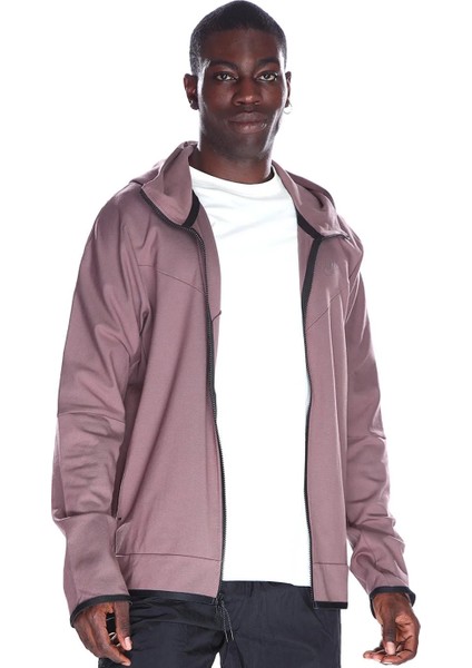 Sportswear Tech Fleece Lightweight Full-Zip Hoodie Erkek Kahverengi Fermuarlı Sweatshirt DX0822 fırsatları