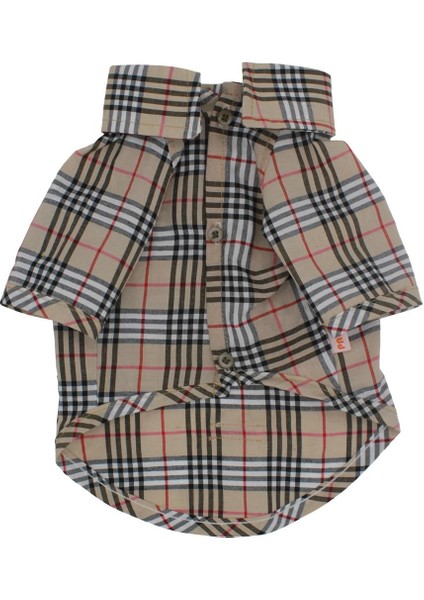 Bej Plaid Bej Ekose Büyük Köpek Gömleği Köpek Kıyafeti 15 45 kg fiyatları