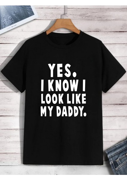 Rahat Kalıp Pamuklu Baskılı Çocuk T-Shirt