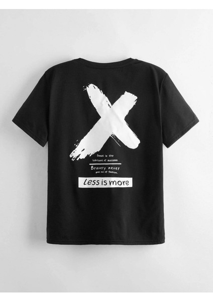 Rahat Kalıp Pamuklu Less Is More Baskılı Çocuk T-Shirt