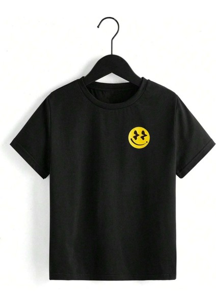 Rahat Kalıp Pamuklu Anyone Baskılı Çocuk T-Shirt